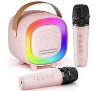 Mini Máquina de Karaoke para Niños y Adultos 5 Efectos Voz 6 Modos Luz