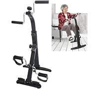 Mini máquina de rehabilitación de Pedales portátil, Bicicleta de Ejercicio Plegable para Brazos y piernas, Equipo de Fitness portátil para ejercitar piernas para Personas Mayores d,