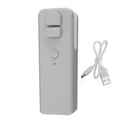 Mini máquina de sellado de bolsas de plástico, dispositivo integrado de comida para aperitivos con carga USB, suministros para el hogar (Grey)