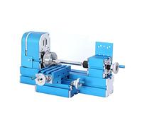 Mini máquina de torno micro motorizada, herramienta de bricolaje para metal y carpintería, modelismo de afición para aula técnica general de escuela, equipo de sala de actividades de ciencia y