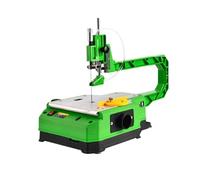 Mini máquina eléctrica de corte, sierra curvada de escritorio para carpintería, grabado hueco y corte de acero de latón