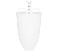 Mini máquina para hacer donas con una mano, máquina para hacer donas de plástico, galletas manuales, ordeño, postre, gofres, molde para hornear pasteles, pasteles, galletas, (Blanco)