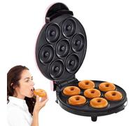 Mini máquina para hacer,Mini máquina para hacer Haga 7 antiadherentes para | Mini panadero de para desayuno, postre, hogar Rosa