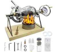 Mini MáQuina Para Hacer Palomitas MaíZ Acero Inoxidable, MáQuina Tradicional China Para Hacer Palomitas De MaíZ, MáQuina PequeñA Para Reuniones Familiares Y Fiestas(520ml)