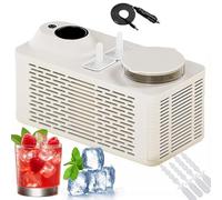 Mini Máquina Portátil for Hacer Paletas de Hielo, 2 Paletas en 25 Minutos con 14 Moldes for Paletas de Hielo, Máquina de Hacer Helados Casera for el Hogar, Automóvil, Camping, Oficina(White)