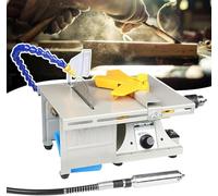Mini máquina pulidora de banco de sierra de mesa con eje flexible y accesorios de herramientas para hacer joyas, velocidad ajustable, 11000 RPM para moler, cortar, perforar, pulir