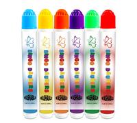 Mini Marcadores de Puntos Lavables, Juego de 6 - Daubers de Bingo Sin Ácido en Colores Brillantes para Fiestas y Actividades Artísticas