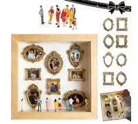 Mini Marco De Fotos DIY, Mini Vitrina Tipo Museo, Marco Expositor Tipo Caja De Sombra, Vitrina Personalizada Para Fotos, Regalos Para Él Y Ella, Día Del Padre Y Día De La Madre