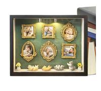 Mini marco de museo, pieza de exhibición artística, herramienta de organización práctica, función de fácil montaje, acabado moderno y elegante, para decoración de interiores, colección de recuerdos