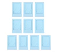 Mini marcos de fotos de 3 pulgadas para Fujifilm para INSTAX, paquete de 10 con mecanismo de fácil deslizamiento (té verde)