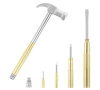 Mini martillo compacto: mazo de mango corto con agarre antideslizante ideal para trabajos de precisión. Mazo corto para golpes precisos con agarre cómodo. Herramientas de mano ligeras ideales para