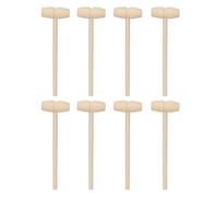 Mini Martillo de Madera, 30 Piezas, Mazo de Madera para Langosta y Cangrejo para Niños, Multifuncional para Coordinación Mano-Ojo y Trituración de Chocolate