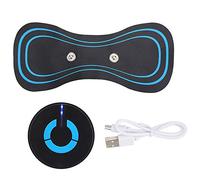 Mini Masajeador de Cuello Almohadillas de Masaje de Meridianos Cervicales Alivio del Dolor Parche de Estimulador Muscular EMS(Recargable (con batería incorporada))