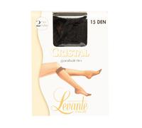 Mini-media 2 pares mujer 15 den 17 dtex muy transparente banda cómoda LEVANTE at