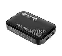 Mini Media Box Full HD Video Media Player 110-240V 1080P Media Player Box Compatible con Todas Las películas en Formato HD, Compatible con USB MMC RMVB MP3 AVI MKV(EU)