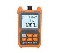 Mini medidor de potencia óptica, probador OPM de fibra portátil SC FC ST, 70 + 6 DBm, con pantalla LCD y luz LED Fácil de leer(70dBm RJ45 2mw)