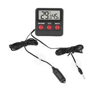 Mini medidor de temperatura y humedad higrómetro digital con 2 sondas Monitor de alta precisión para incubadora tanque de reptiles acuario ABS diseño compacto