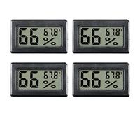 Mini medidor digital electrónico de temperatura y humedad para interiores, termómetro higrómetro, pantalla LCD Fahrenheit (℉) para humidores, invernadero, jardín, bodega, nevera, armario