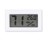 Mini medidores digitales de termómetro de humedad, higrómetro LCD Termómetro de interior Medidor de monitor de humedad de habitación, para el hogar, la oficina, el invernadero(Blanco)