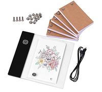 Mini Mesa de Luz LED con 5 Flipbooks, Tablero de Dibujo Alimentado por USB para Animación, Ideal para Artistas, Diseñadores y Niños