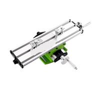 Mini mesa de trabajo multifuncional con taladro banco, mordaza, soporte for fresadora y ajuste coordenadas en los ejes X e Y,Amplia aplicación