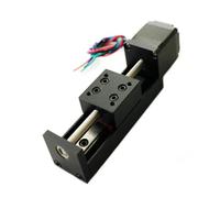 Mini mesa deslizante tipo T de 50/100/150/200 mm for guía lineal con motor paso a paso de 11-28 mm for impresora 3D(Effective Stroke 150,1mm Pitch)