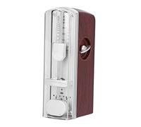 Mini Metrónomo Mecánico, Metrónomo Universal con Cinco Puntajes de Agujero de Amplificador Estrella Puntiagudo, Velocidad de Metrónomo Ajustable 60 a 208 Latidos para Piano(borgoña)