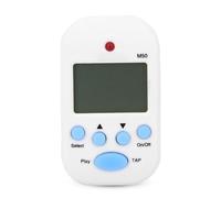Mini metrónomo portátil ,Tempo de ritmo digital multifuncional adecuado para el tambor de guitarra de violín de piano (blanco) regulador