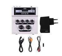Mini mezclador de MF-8 for exteriores, amplificador de entrada de micrófono Dual estéreo Echo con efecto de grabación BT Mp3(MF-8-White)