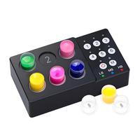 Mini mezclador Vortex, 6 agujeros independientes, 3 ajustes de velocidad, batería de 2500 mAh, para tatuaje, laboratorio, uso en salón de uñas
