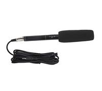Mini Micrófono de Grabación Capacitivo Negro de Alta Sensibilidad para Uso Profesional, Entrevistas y Producción de Películas, 1 Pila AA, Conector XLR de 6,5 Mm (Negro 28cm)