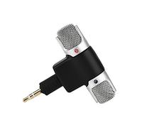 Mini micrófono estéreo, micrófono de Medios Digitales MD/DAT, Conector enchapado en Oro de 3,5 mm, 0~90 Grados Ajustable, para PC/Tableta/computadora portátil/grabadora