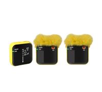 Mini Micrófono Lavalier Micrófono Inalámbrico Entrevista Micrófono For Cámara DSLR Smartphone Grabación(Yellow 2)