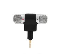Mini micrófono para computadora portátil, conector de 3,55 mm, micrófono estéreo externo portátil, cámara de tableta, micrófono de computadora para grabación de video, reuniones, vlogging de voz, tran