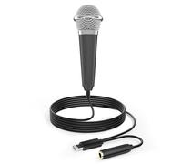 Mini micrófono para iPhone, iPad, pequeño micrófono ASMR para grabación de video de voz, canto, vlogging, podcasting YouTube (1 unidad, negro)