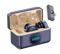 Mini Micrófono - Reverso Inalámbrico, Micrófonos De Clips Compactos | Grabador De Audio Cancelando El Ruido, Herramienta De Vlogging Negro Con Altavoz Integrado Para Video De Las Redes Sociales