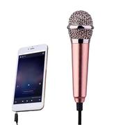 Mini micrófono Vlogging, aleación portátil, 2,28 x 0,71 x 0,39 pulgadas, diseño de herramienta de voz para auriculares, accesorios para el hogar para podcast streaming gaming, filming Travel Holiday