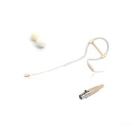Mini micrófono XLR de 3 pines beige para Pyle, diseño ergonómico de gancho único para voz y voz, omnidireccional para un sonido excepcional