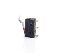 Mini microinterruptor de límite, NO NC, 3 pines, terminales PCB, SPDT, 5 A, 125 V, 250 V, 29 mm, palanca de arco de rodillo, acción rápida, microinterruptores de empuje, 20 unidades(KW12-wan)