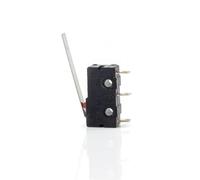 Mini microinterruptor de límite, NO NC, 3 pines, terminales PCB, SPDT, 5 A, 125 V, 250 V, 29 mm, palanca de arco de rodillo, acción rápida, microinterruptores de empuje, 20 unidades(KW12-29mm)