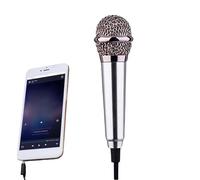 Mini Microphone Vlogging - Portable Aluminum Alloy 5.8x1.8x1cm, Compact Earphone | Live Recording Speech , Streaming Podcast Studio Content Filming Offices Running Travel Outdoor Interview Recordin