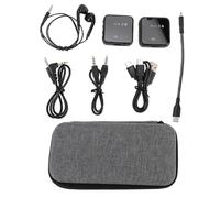 Mini Microphone, Wireless Lavalier Microphone 2.4G Noise Reduction 30m Range 10H Auto Pairing Lapel Mic System for Vlogging Streaming