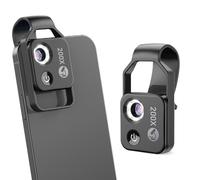 Mini microscopio de teléfono 200X con lente CPL, microscopio de bolsillo recargable por USB con clip universal para teléfono, accesorios de cámara de microscopio digital para teléfonos inteligentes