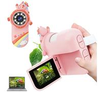 Mini Microscopio para NiñOs,OUTACT Microscopio con 8 Leds,Digital 1000X con BateríA de 600Mah,2 MegapíXeles,CáMara USB PortáTil