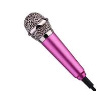 Mini Mikrofon - Smartphone | Handy Karaoke Mikrofon | Tragbares Kondensatormikrofon mit Kopfhörer für Singen Aufnahme K? Voice Chat Kompatibel mit BietetAndroid Laptop Rose Gold 1 Stück Set 1er Pack