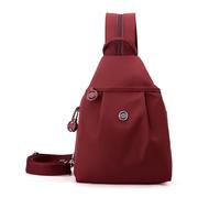 Mini mochila 3 en 1 para mujer, con cremallera, tela Oxford antirrobo, pequeña cruzada, ligera, suave, convertible para viajes y uso diario, rojo ladrillo, Talla única, Mochilas de viaje