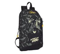 Safta Mini mochila Batman Hero – Bolsillo vertical 22x39x10 cm Unisex niños Multicolor Estándar