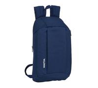 Mini mochila bolsillo vertical azul marino