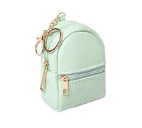 Mini mochila bonita bolsa de cosméticos para mujer, llavero con colgante creativo y lindo llavero, llavero de piel sintética, bolsa de maquillaje, bolsillo para llaves, bolsa de lápiz labial,