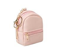 Mini mochila bonita bolsa de cosméticos para mujer, llavero con colgante creativo y lindo llavero, llavero de piel sintética, bolsa de maquillaje, bolsillo para llaves, bolsa de lápiz labial,